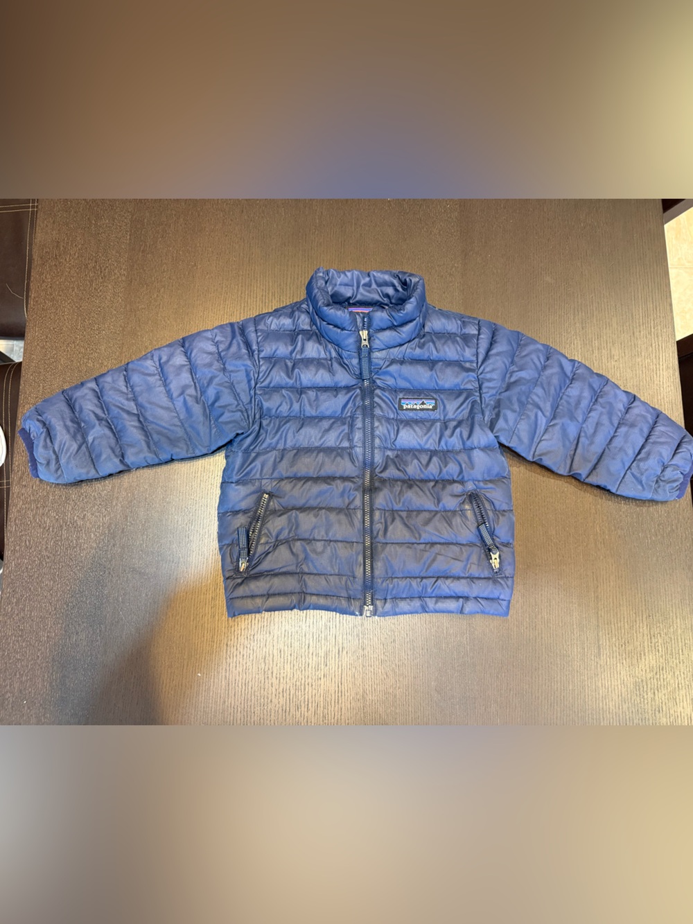 Patagonia Kids Navy Blue Quilted Puffer Jacket 2T